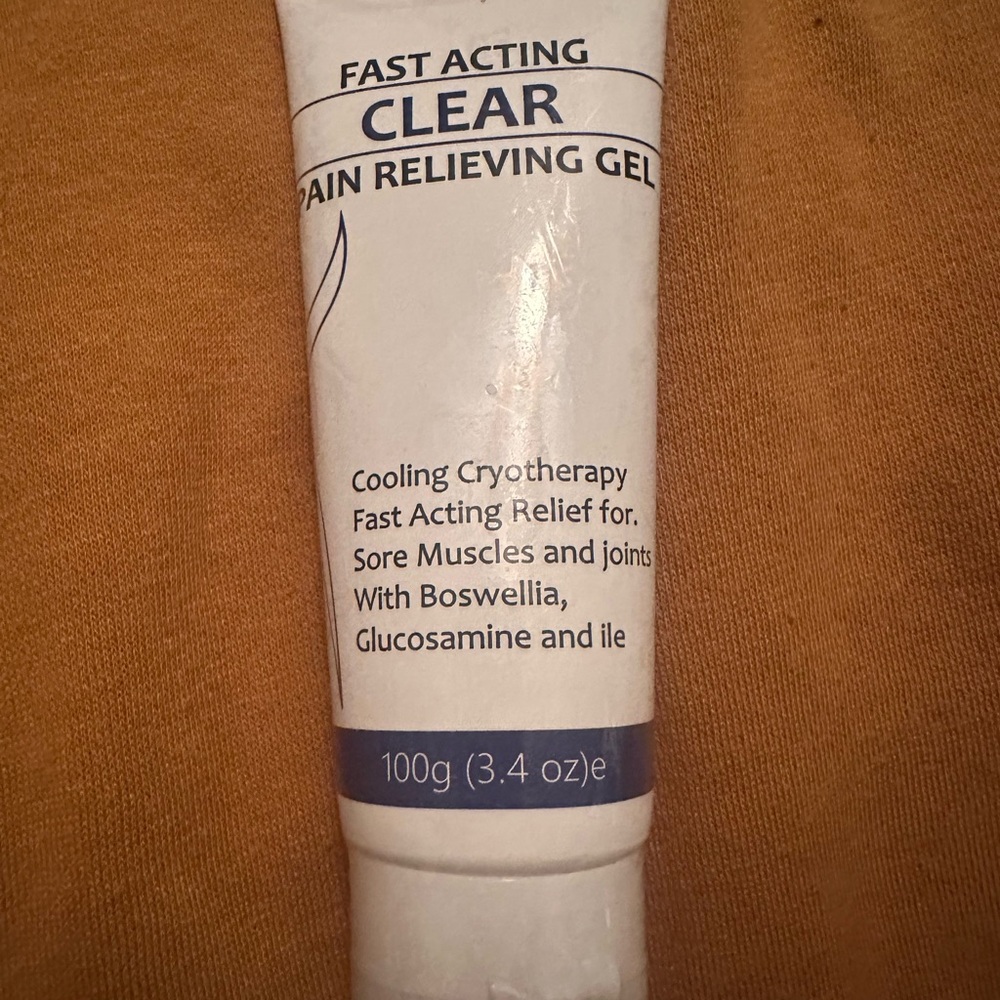Fast Acting Clear Pain Relieving Gel